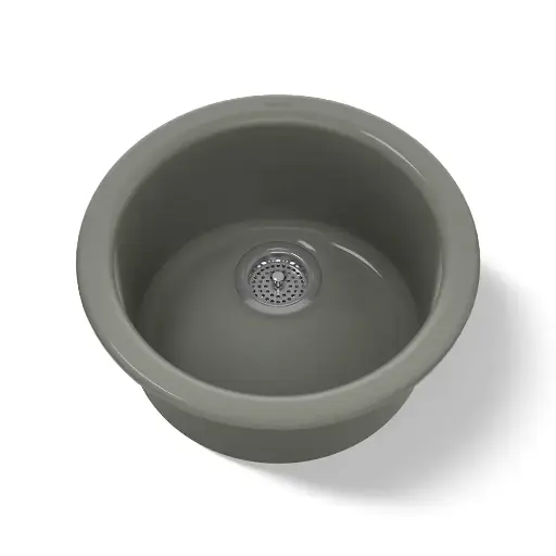 [KOH-6565-58] Kohler 6565-58 Porto Fino 18-1/2" Single Bowl Bar Sink Thunder Grey