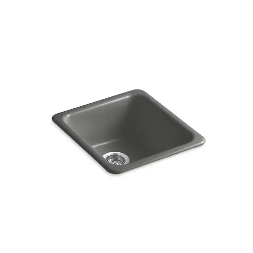 [KOH-6584-58] Kohler 6584-58 Iron Tones 17" Undermount Single Bowl Bar Sink Thunder Grey