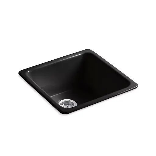 [KOH-6587-7] Kohler 6587-7 Iron Tones 21" Undermount Single Bowl Bar Sink Black
