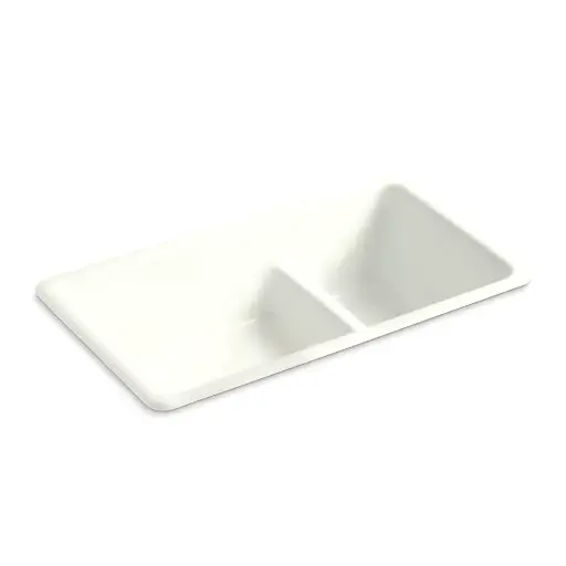 [KOH-6625-NY] Kohler 6625-NY Iron Tones 33" Undermount Double Bowl Kitchen Sink Dune