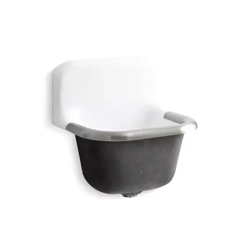 [KOH-6718-0] Kohler 6718-0 Bannon 22-1/4" x 18-1/4" Wall Mount Service Sink White