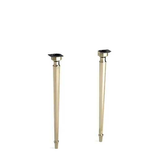 [KOH-6839-AF] Kohler 6839-AF Kathryn Octagonal Tapered Brass Table Legs Vibrant French Gold