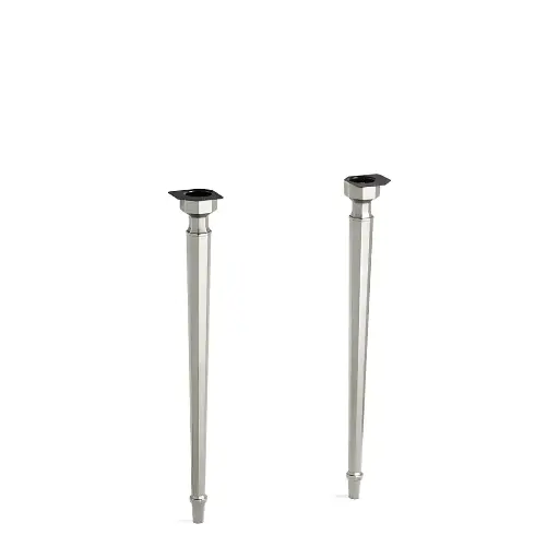 [KOH-6839-BN] Kohler 6839-BN Kathryn Octagonal Tapered Brass Table Legs Vibrant Brushed Nickel