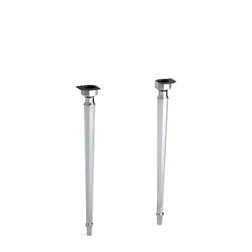 [KOH-6839-CP] Kohler 6839-CP Kathryn Octagonal Tapered Brass Table Legs Polished Chrome