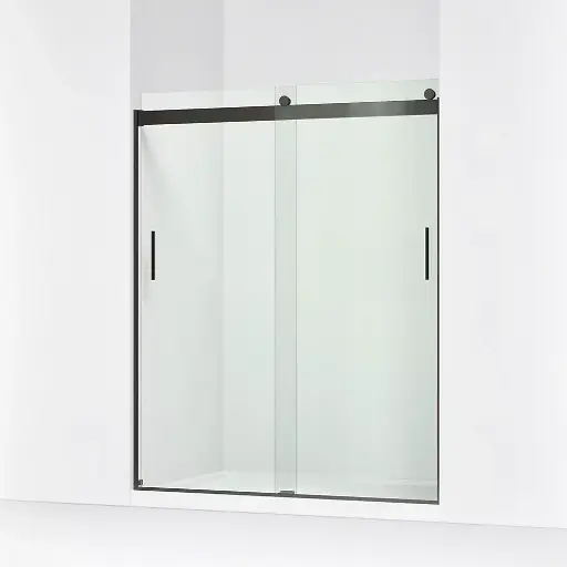 [KOH-706009-L-ABZ] Kohler 706009-L-ABZ Levity 74" Sliding Shower Glass Door Anodized Dark Bronze