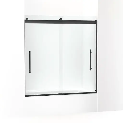[KOH-706853-8L-BL] Kohler 706853-8L-BL Elmbrook 61" Frameless Sliding Bath Door Matte Black
