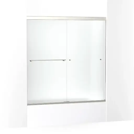 [KOH-707002-D3-BNK] Kohler 707002-D3-BNK Revel 62" Sliding Glass Shower Door Anodized Brushed Nickel