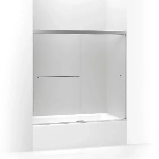 [KOH-707002-L-SHP] Kohler 707002-L-SHP Revel 62" H Sliding Glass Shower Door Bright Polished Silver