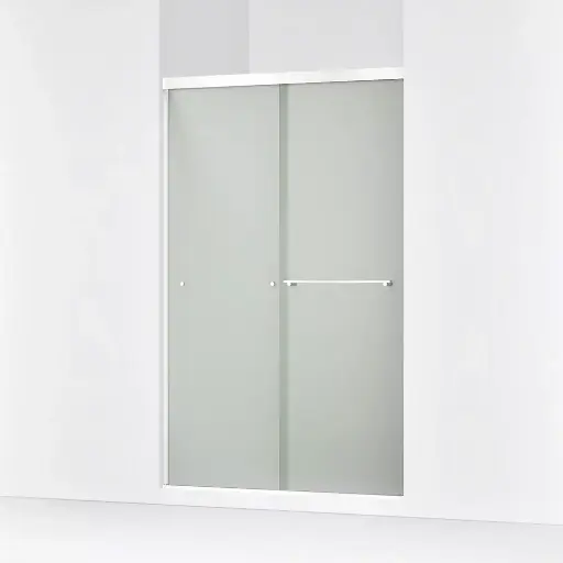 [KOH-707106-D3-SHP] Kohler 707106-D3-SHP Revel 76" Sliding Glass Shower Door Bright Polished Silver