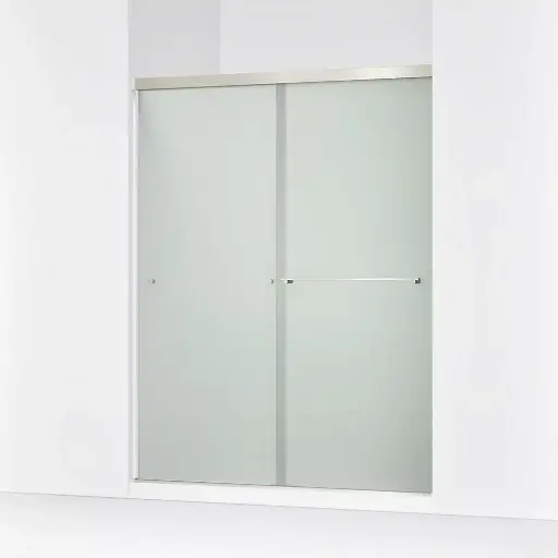 [KOH-707206-D3-BNK] Kohler 707206-D3-BNK Revel 76" Sliding Glass Shower Door Anodized Brushed Nickel