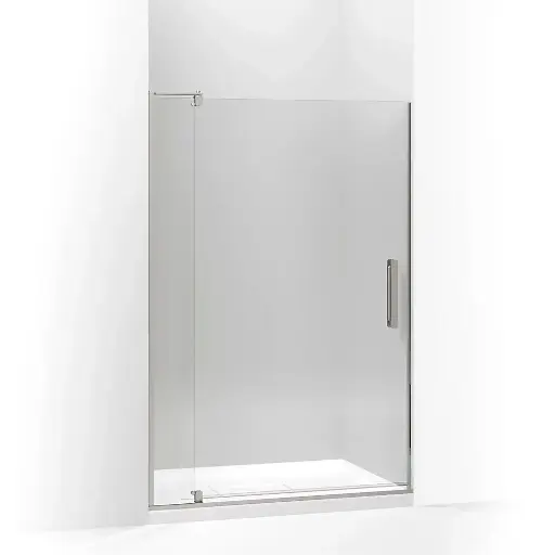 [KOH-707541-L-BNK] Kohler 707541-L-BNK Revel 70" Pivot Glass Shower Door Anodized Brushed Nickel