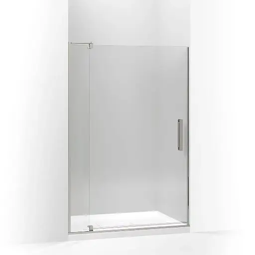 [KOH-707556-L-BNK] Kohler 707556-L-BNK Revel 74" Pivot Glass Shower Door Anodized Brushed Nickel