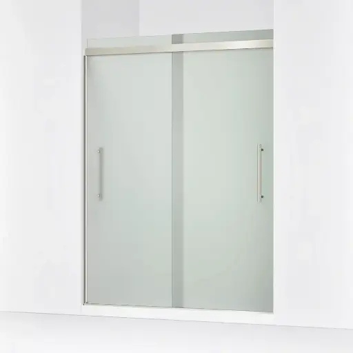 [KOH-707600-8D3-BNK] Kohler 707600-8D3-BNK Pleat 79" Frameless Sliding Glass Shower Door Anodized Brushed Nickel