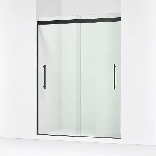 [KOH-707600-8L-BL] Kohler 707600-8L-BL Pleat 79-1/16" H Sliding Glass Shower Door Matte Black