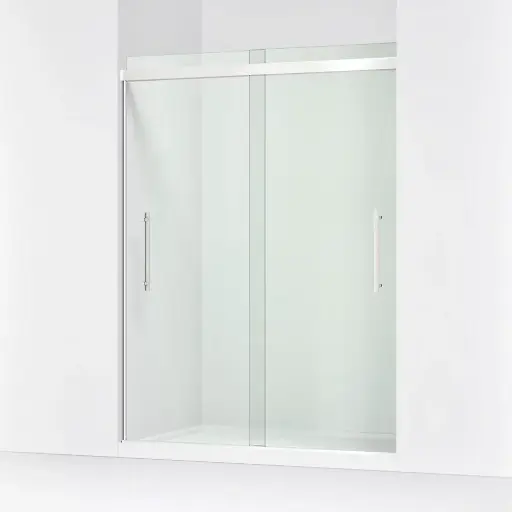 [KOH-707600-8L-SHP] Kohler 707600-8L-SHP Pleat 79-1/16" H Sliding Glass Shower Door Bright Polished Silver