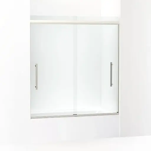 [KOH-707602-8L-BNK] Kohler 707602-8L-BNK Pleat 63-9/16" H Sliding Glass Shower Door Anodized Brushed Nickel