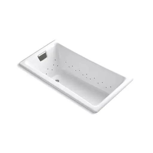 [KOH-852-GHBN-0] Kohler 852-GHBN-0 Tea-For-Two 60" x 32" Drop-in Heated Air Bath White