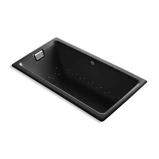[KOH-856-GHBN-7] Kohler 856-GHBN-7 Tea-For-Two 66" x 36" Drop-in Heated Air Bath Black