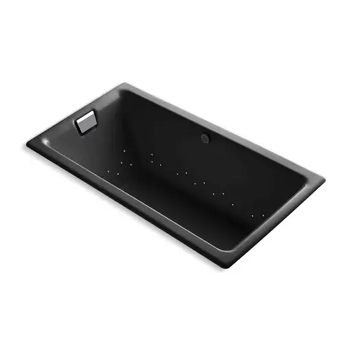 [KOH-856-GHCP-7] Kohler 856-GHCP-7 Tea-For-Two 66" x 36" Drop-in Heated Air Bath Black