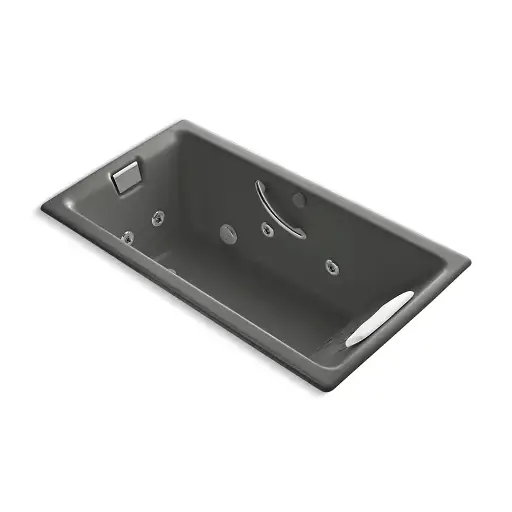 [KOH-856-M-58] Kohler 856-M-58 Tea-For-Two 66" x 36" Drop-in Whirlpool Bath Thunder Grey