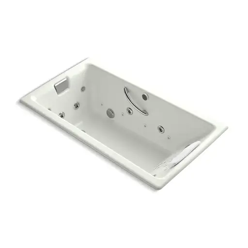 [KOH-856-V-NY] Kohler 856-V-NY Tea-For-Two 66" x 36" Drop-in Effervescence Whirlpool Bath Dune
