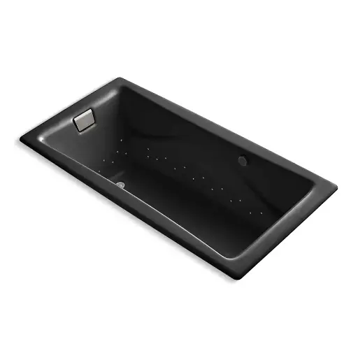 [KOH-865-GHBN-7] Kohler 865-GHBN-7 Tea-For-Two 71-3/4" x 36" Drop-in Heated Air Bath Black