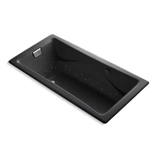 [KOH-865-GHCP-7] Kohler 865-GHCP-7 Tea-For-Two 71-3/4" x 36" Drop-in Heated Air Bath Black
