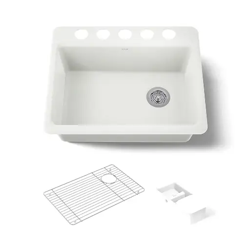 [KOH-8668-5UA2-NY] Kohler 8668-5UA2-NY Riverby 27" Undermount Workstation Sink Dune