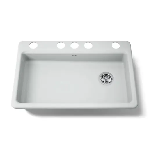 [KOH-8689-5U-95] Kohler 8689-5U-95 Riverby 33" Undermount Single Bowl Kitchen Sink Ice Grey