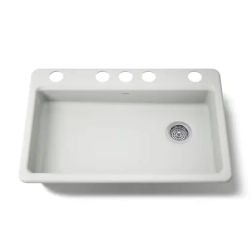 [KOH-8689-5U-FF] Kohler 8689-5U-FF Riverby 33" Undermount Single Bowl Kitchen Sink Sea Salt