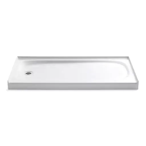[KOH-9053-0] Kohler 9053-0 Salient 60" x 30" Alcove Shower Base Left Drain White