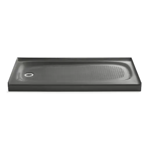 [KOH-9053-58] Kohler 9053-58 Salient 60" x 30" Alcove Shower Base Left Drain Thunder Grey