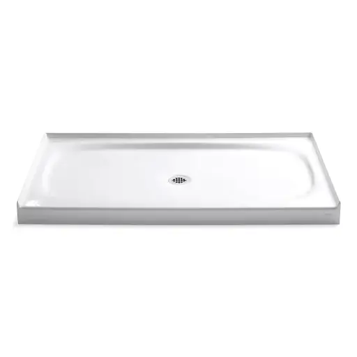 [KOH-9055-0] Kohler 9055-0 Salient 60" x 36" Alcove Shower Base Center Drain White