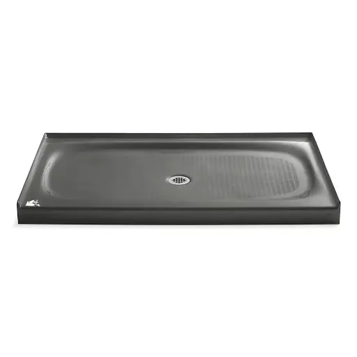 [KOH-9055-58] Kohler 9055-58 Salient 60" x 36" Alcove Shower Base Center Drain Thunder Grey