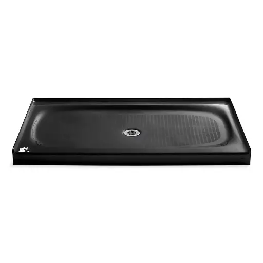 [KOH-9055-7] Kohler 9055-7 Salient 60" x 36" Alcove Shower Base Center Drain Black