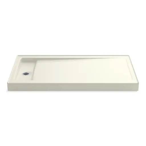 [KOH-9163-96] Kohler 9163-96 Bellwether 60" x 32" Alcove Shower Base Left Drain Biscuit