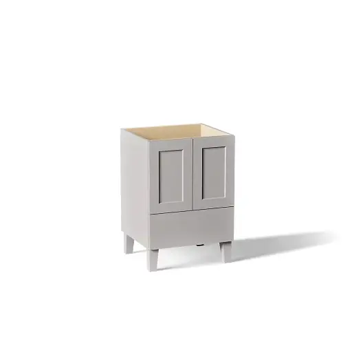 [KOH-99527-LG-1WT] Kohler 99527-LG-1WT Poplin 24" Bathroom Vanity Cabinet Mohair Grey