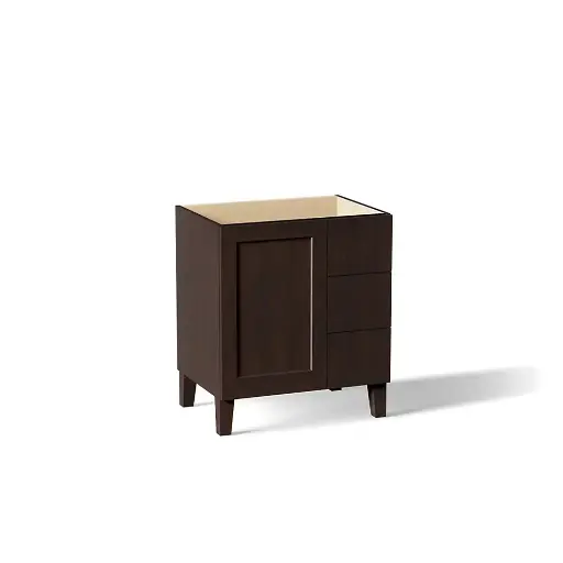 [KOH-99530-LGR-1WB] Kohler 99530-LGR-1WB Poplin 30" Bathroom Vanity Cabinet Claret Suede