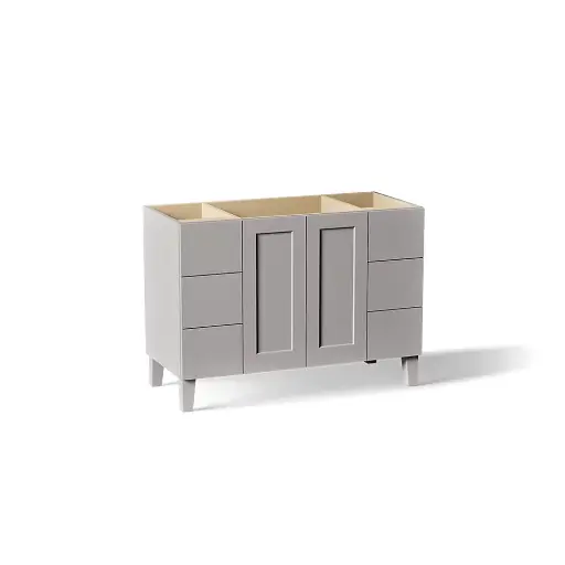 [KOH-99535-LG-1WT] Kohler 99535-LG-1WT Poplin 48" Bathroom Vanity Cabinet Mohair Grey