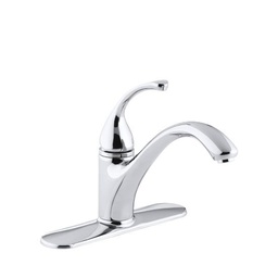 [KOH-10411-CP] Kohler 10411-CP Forte Single-Control Kitchen Sink Faucet With Escutcheon And Lever Handle