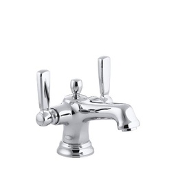 [KOH-10579-4-CP] Kohler 10579-4-CP Bancroft Monoblock Lavatory Faucet With Escutcheon And Metal Lever Handles