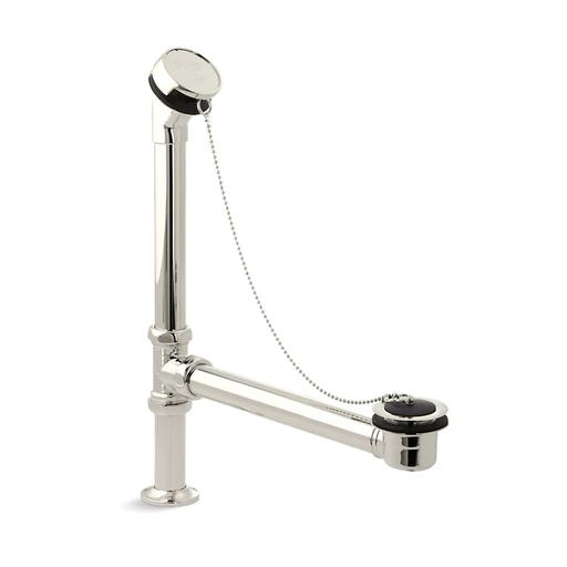 [KOH-106-SN] Kohler 106-SN Antique Bath Drain and Rubber Stopper Vibrant Polished Nickel
