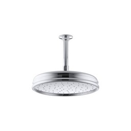 [KOH-13693-CP] Kohler 13693-CP Traditional Round 10 Rainhead With Katalyst Air-Induction Spray 2.5 Gpm