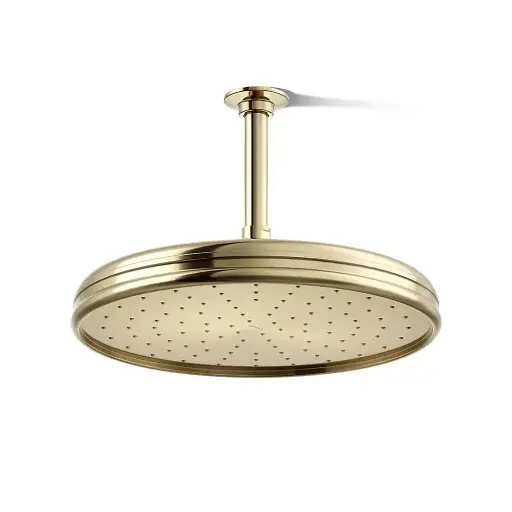 [KOH-13694-AF] Kohler 13694-AF Traditional 12" Single Function 2.5 GPM Showerhead Vibrant French Gold