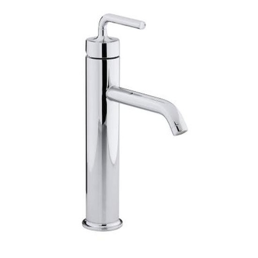 [KOH-14404-4A-CP] Kohler 14404-4A-CP Purist Tall Single Handle Bathroom Sink Faucet With Straight Lever Handle