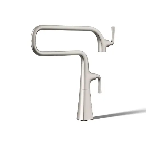 [KOH-22067-VS] Kohler 22067-VS Graze Deck Mount Pot Filler Vibrant Stainless