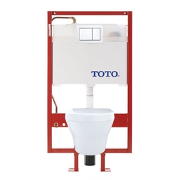 [TOTO-CWT437117MFG-3#01] TOTO CWT437117MFG MH Wall Hung Toilet And DUOFIT In Wall Tank System PEX Supply