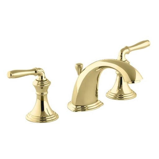 [KOH-394-4-PB] Kohler 394-4-PB Devonshire Widespread Bathroom Sink Faucet With Lever Handles Vibrant Polished Brass