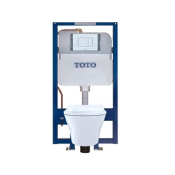 [TOTO-CWT437237MFG#WH] TOTO CWT437237MFG MH Wall Hung Toilet With Duofit In-Wall Tank System White
