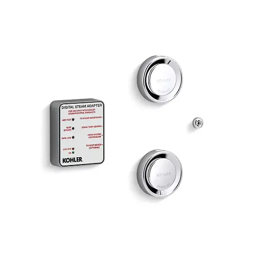 [KOH-5549-K1-CP] Kohler 5549-K1-CP Invigoration Series Tandem Digital Steam Adapter Kit Polished Chrome